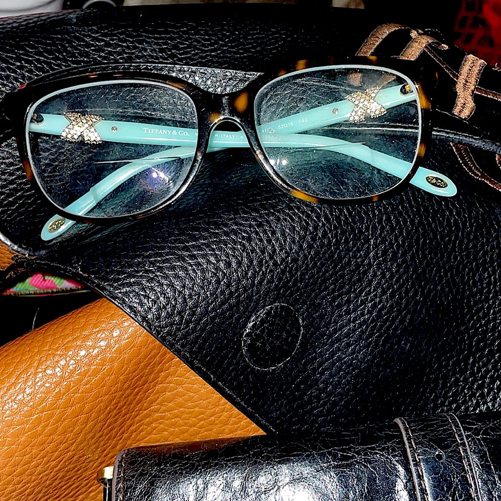 Tiffany & Co Glasses. Transition readers!  Very rare. With rhinestone detailing.